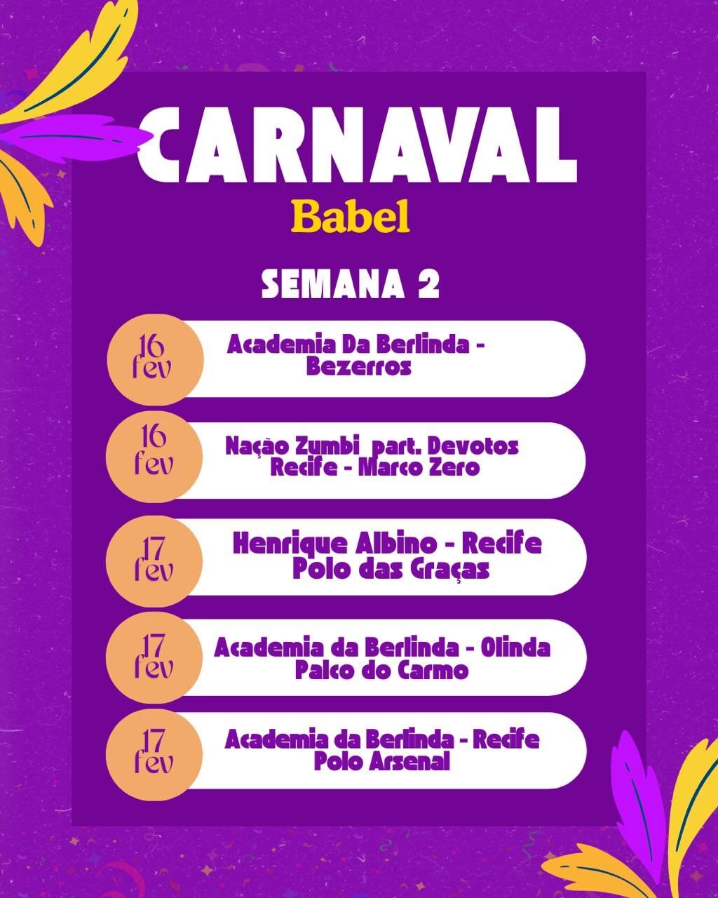 Instagram post from babelproducoes. This post is in position 2.