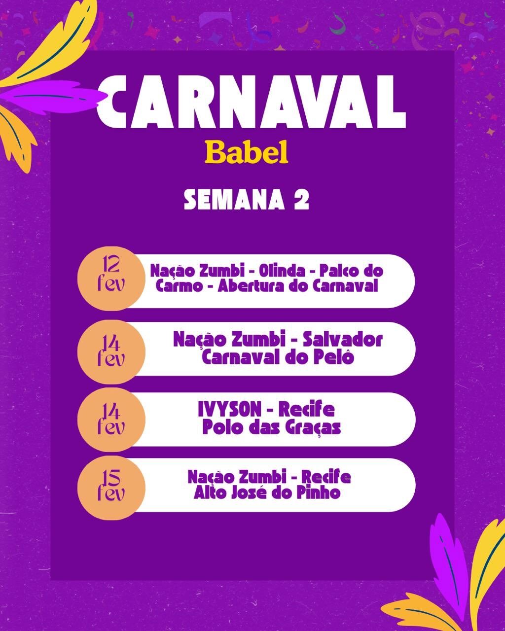 Instagram post from babelproducoes. This post is in position 1.